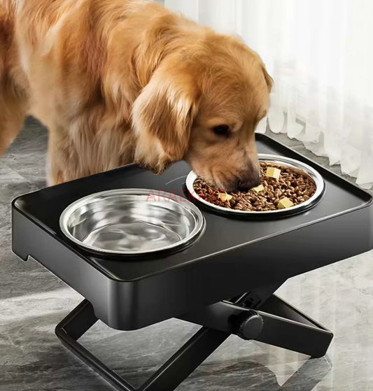Elevated Stainless Steel Dog Bowl