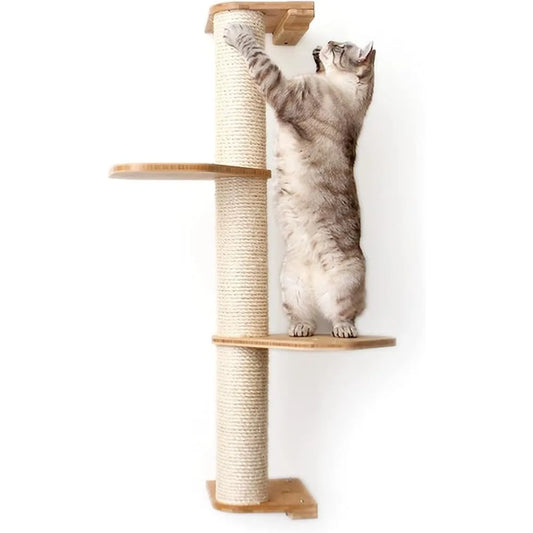 Wall Mounted Cat Scratching Tower