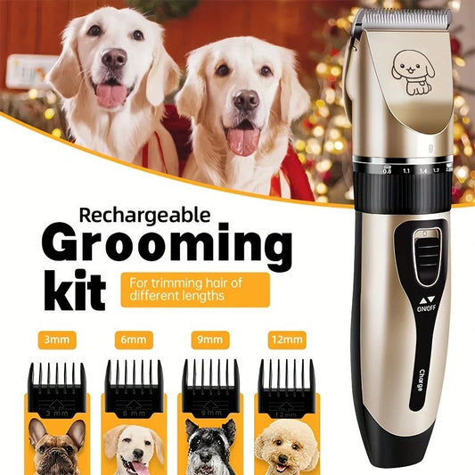 Rechargeable Pet Hair Trimmer Kit