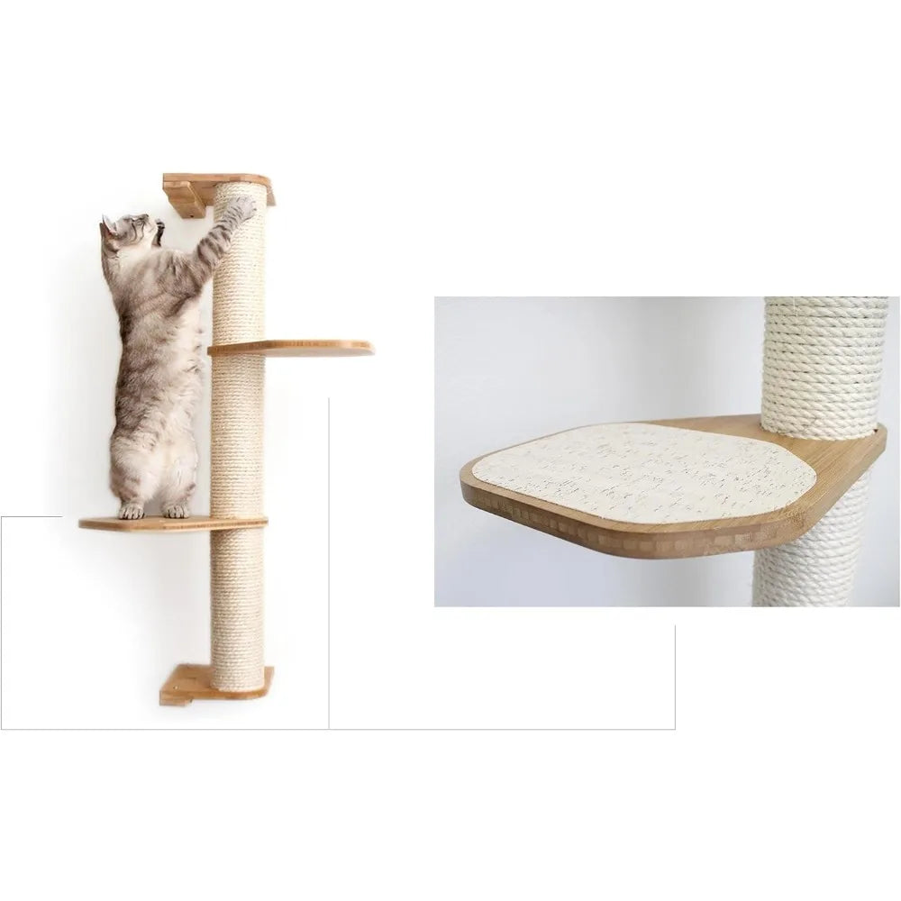 Wall Mounted Cat Scratching Tower