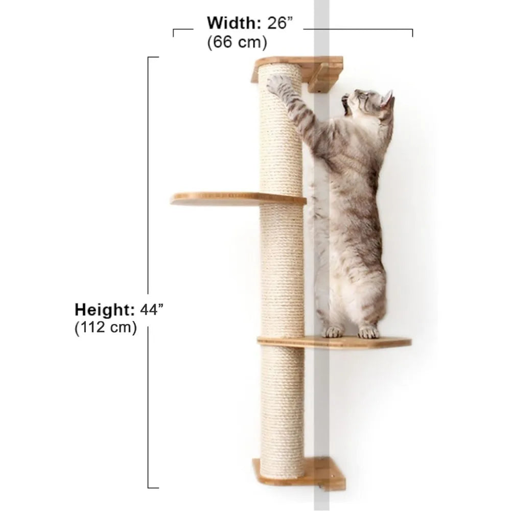 Wall Mounted Cat Scratching Tower