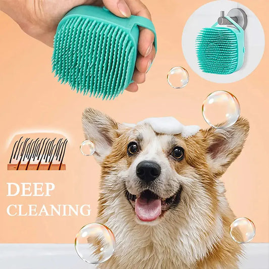 Silicone Dog Bath Massage Brush
